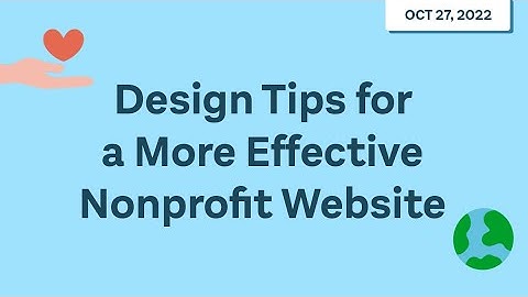 Webinar: Design Tips for a More Effective Nonprofit Website