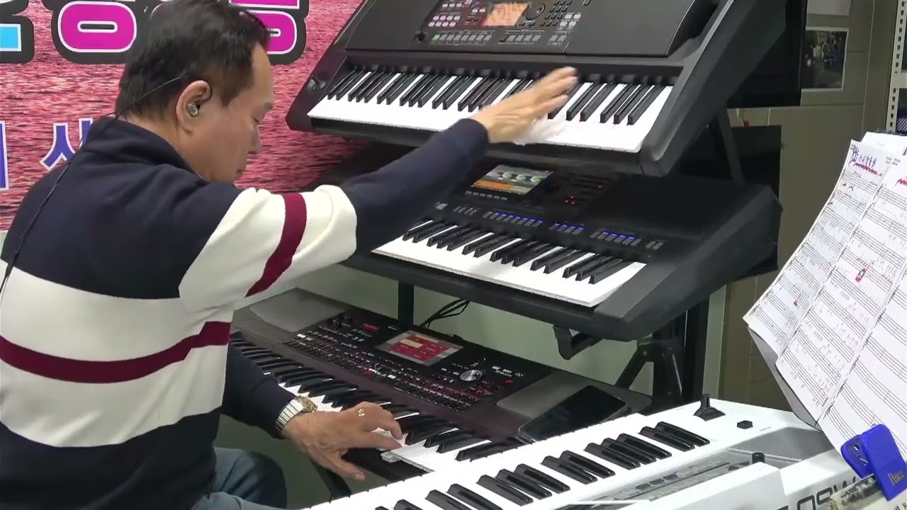 🎸🌈어서말을해{전자올겐연주곡}Eminorkey🎵[Calypso&gogo]{울산굿모닝기타드럼학원장}《최명철》