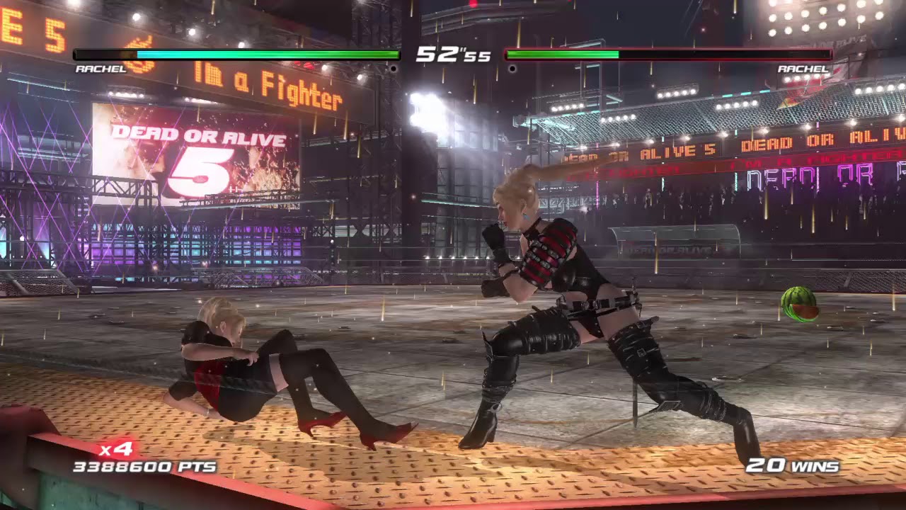 # 223 Dead Or Alive 5 Last Round Rachel VS Rachel - YouTube