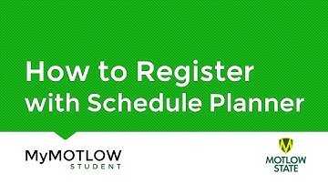 MyMOTLOW: How to Register Using Schedule Planner