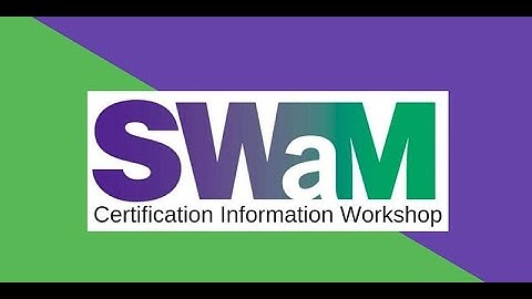 SWaM Certification Information Session