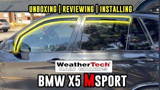 Weather Tech Rain Guards on my BMW X5 M Sport