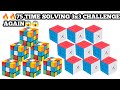 🔥🔥LIVE 3x3 CUBE SOLVING 75 TIMES🤔😱 CHALLENGE AGAIN