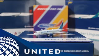 Gemini Jets United Airlines 737 MAX 8 1:400 Model Unboxing
