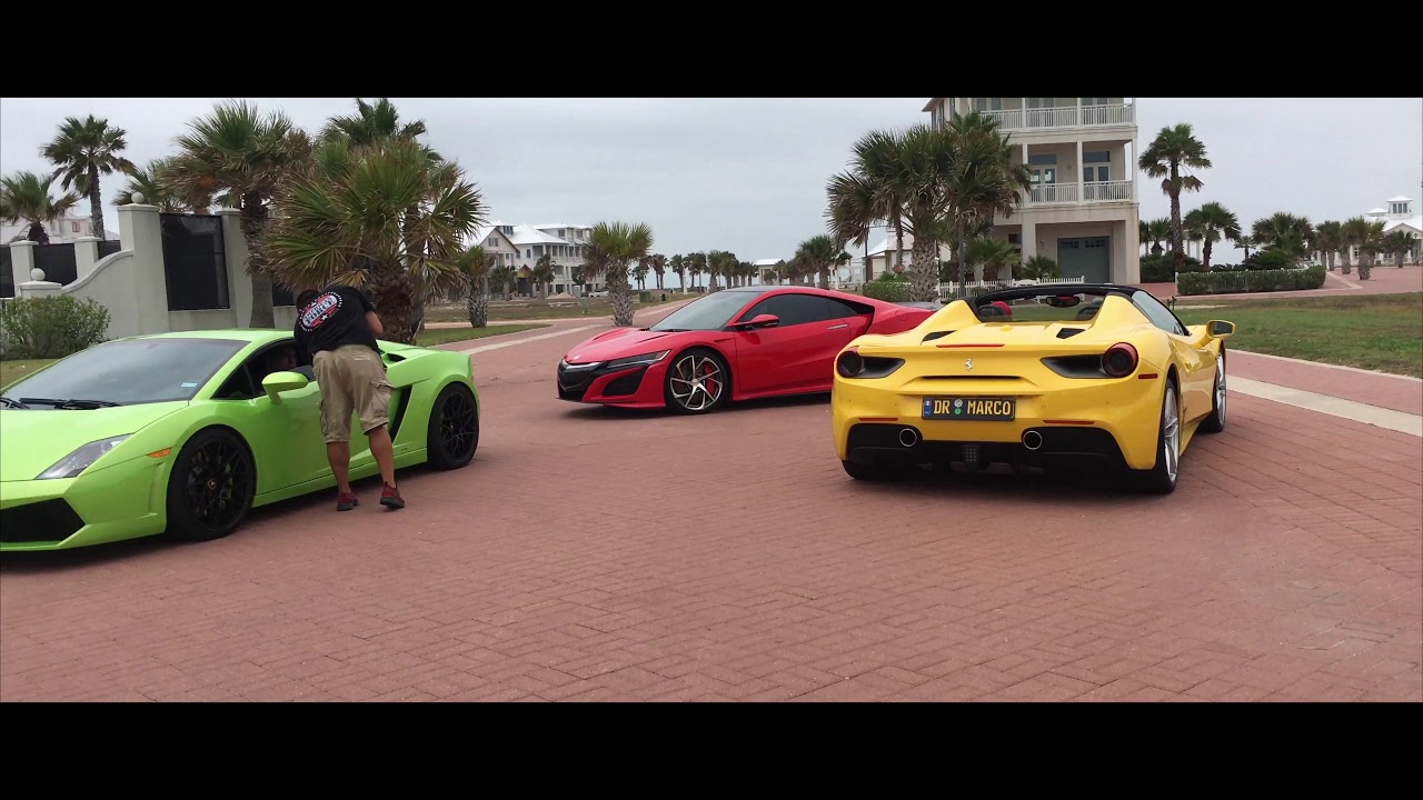 Super cars take over south padre island!! 