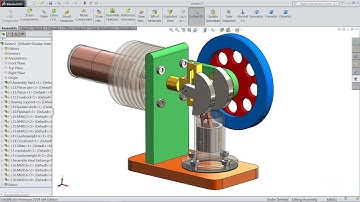Solidworks tutorial | Sketch Stirling Engine in Solidworks