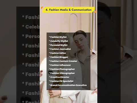 Fashion as a career field is endless! Here are your options…