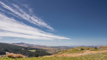 Time lapse of cirrus clouds over Ffestiniog, North Wales