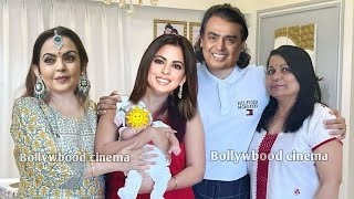 Isha Ambani Grand Welcome First twin baby At Home with Mukesh Ambani