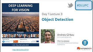 Object Detection with Deep Learning - Andreu Girbau - UPC TelecomBCN Barcelona 2019