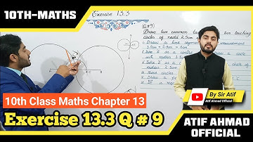 Exercise 13.3 class 10 question 9 | 10th class math chapter 13 | atifahmadofficial
