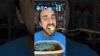 Food ASMR Eating all Blue Snacks! #food #asmr #mukbang #satisfying