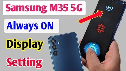 Samsung Galaxy M35 Always ON Display Setting | How to show Always on display in samsung m35 5g