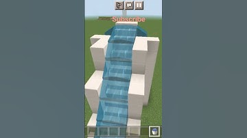 how to build waterslide minecraft # shorts