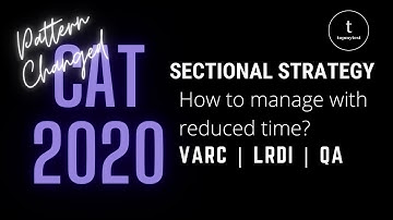 CAT 2020 Pattern Changed | What should be the sectional strategy for VARC, LRDI and QA