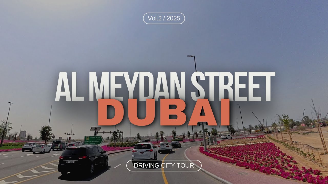 Al Meydan Street Dubai - 360° 8K HDR | Driving Tour | 2025