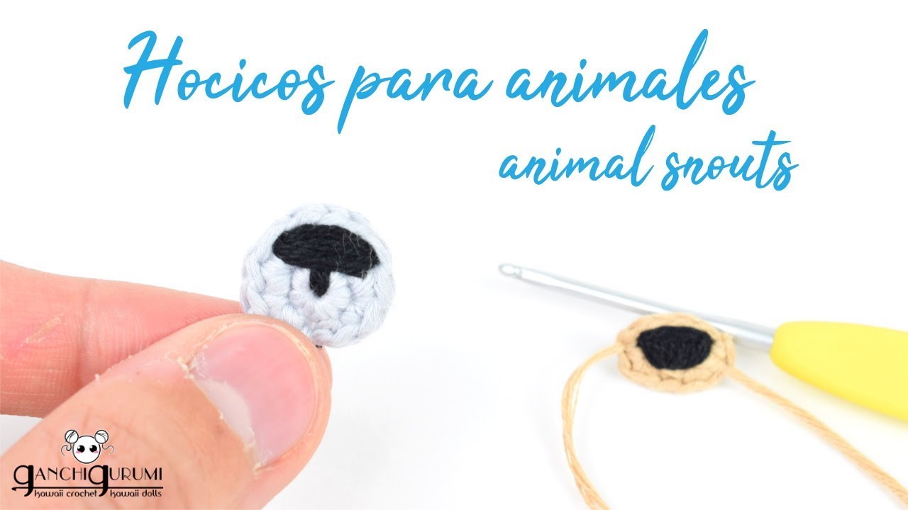 Cómo hacer nariz amigurumi - Bordar hocico amigurumi