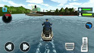 Police Speed Boat Gangster chase || Android Gameplay || screenshot 1