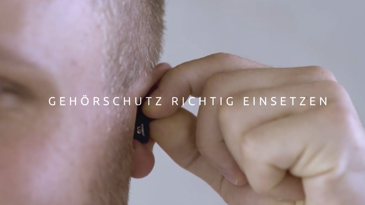 Gehörschutz richtig einsetzen – so sitzt er perfekt!