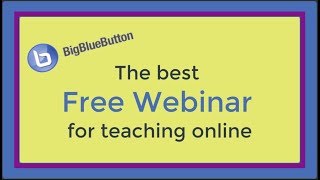 The best free webinar for teaching online. The big blue button