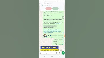 MPT TEST ROLL NUMBER SLIP UPLOADED. FPSC CSS TEST UPDATE . ROLL NUMBER SLIPS UPLOAD HO GAI