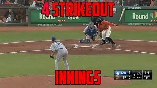 MLB | Four Strikeout Inning (Compilation)