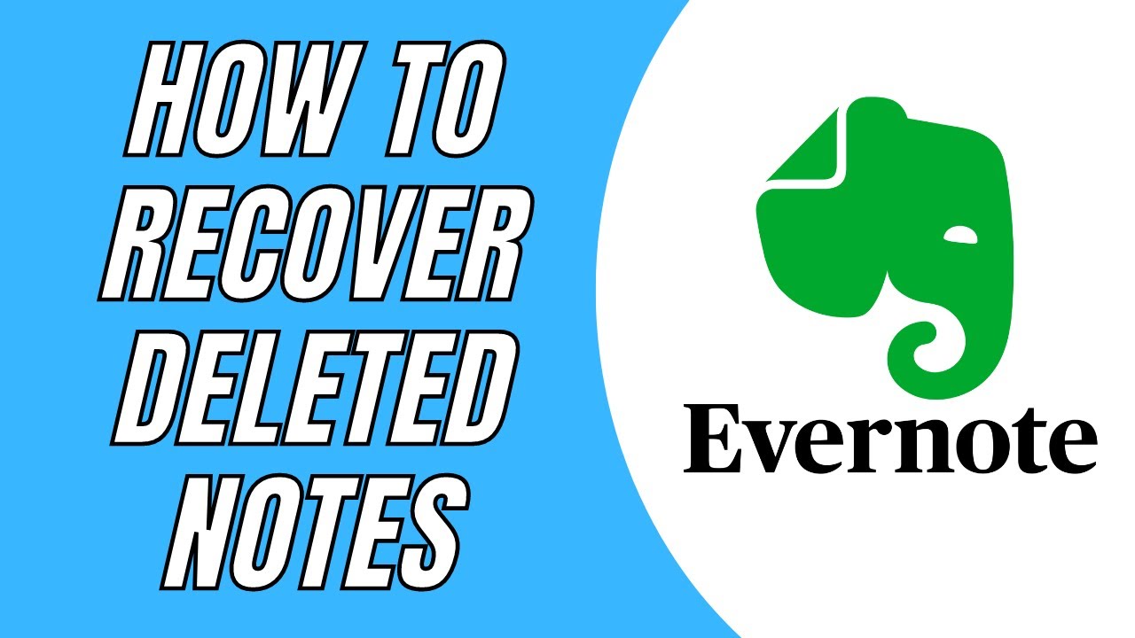 How To Recover Deleted Notes In Evernote 2024 YouTube