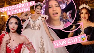 Cutting my hair for a Quince Photoshoot.. | M2kModel Vlogs