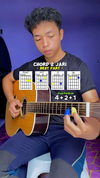 Tutorial Best part cuma pake 2 jari #guitartutorial #guitarchords #chords #easytutorial