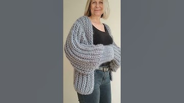How to Knit the Coziest Chunky Knit Cardigan (Easy Knitting Pattern)