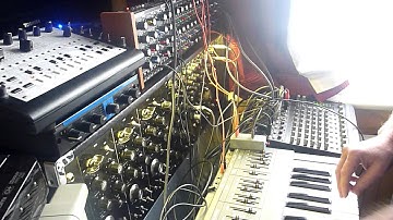 Doepfer Dark Time gate Ratchet into Roland SH101 with custom outputs to Formant Modular