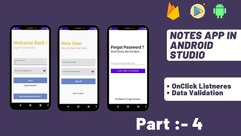 How to make notes app in android studio | Data validation | Part -4 | Notes app Android studio