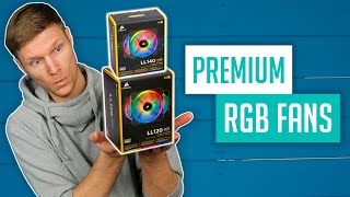 PREMIUM RGB - CORSAIR LL120 & LL140 FANS - Installation guide / Sound and airflow test / Unboxing