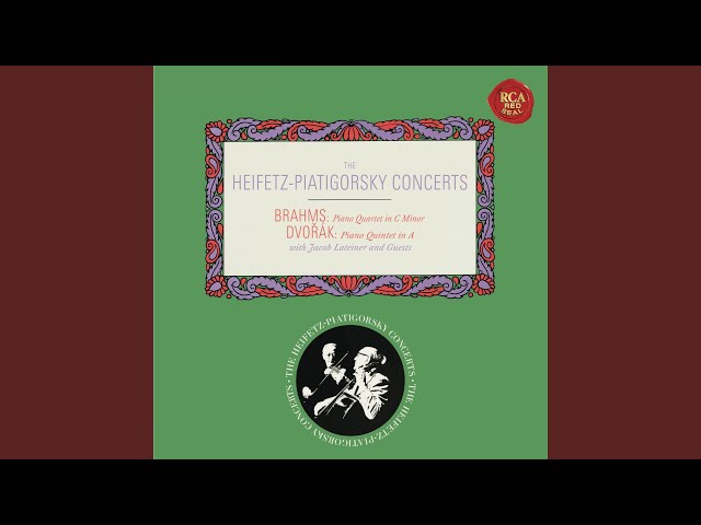 Brahms - Quatuor avec piano n°3: Finale : J.Heifetz / S.Schonbach / G.Piatigorsky / J.Lateiner