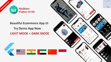 Flutter Ecommerce App UI with Multi Language | Light Mode | Flutter UI
