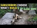 Building a MTB Dirt Flow Trail where YOU decide the Features!! // Part 1: Shaping Rollers