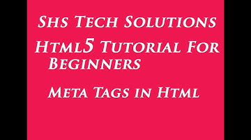 Html5 Tutorial For Beginners - 05 | Html Meta Tag | What is Meta Tag | Meta Charset