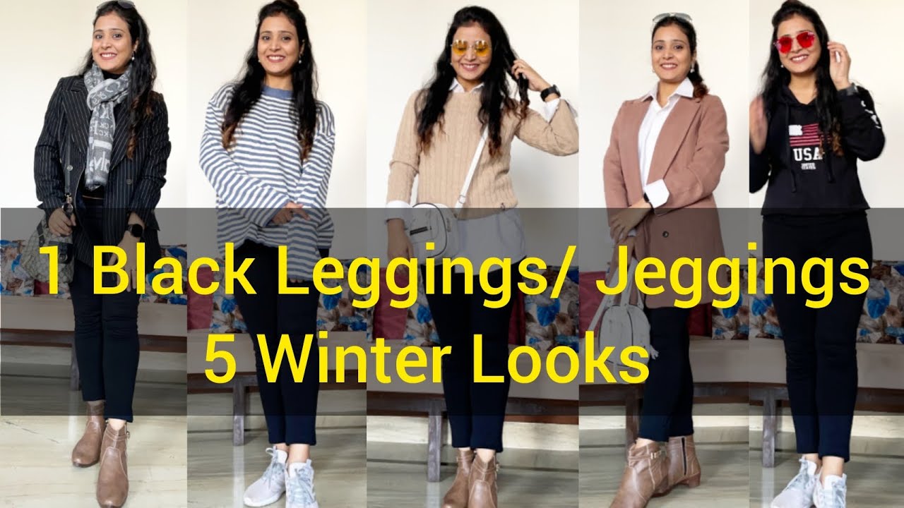 How to style Black Leggins in Winter