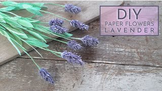 Learn How to Make Lavender Flowers from Crepe Paper