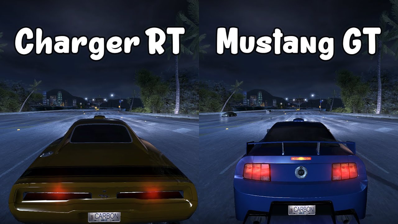 Dodge Charger RT vs Ford Mustang GT - Need for Speed Carbon (Drag Race)