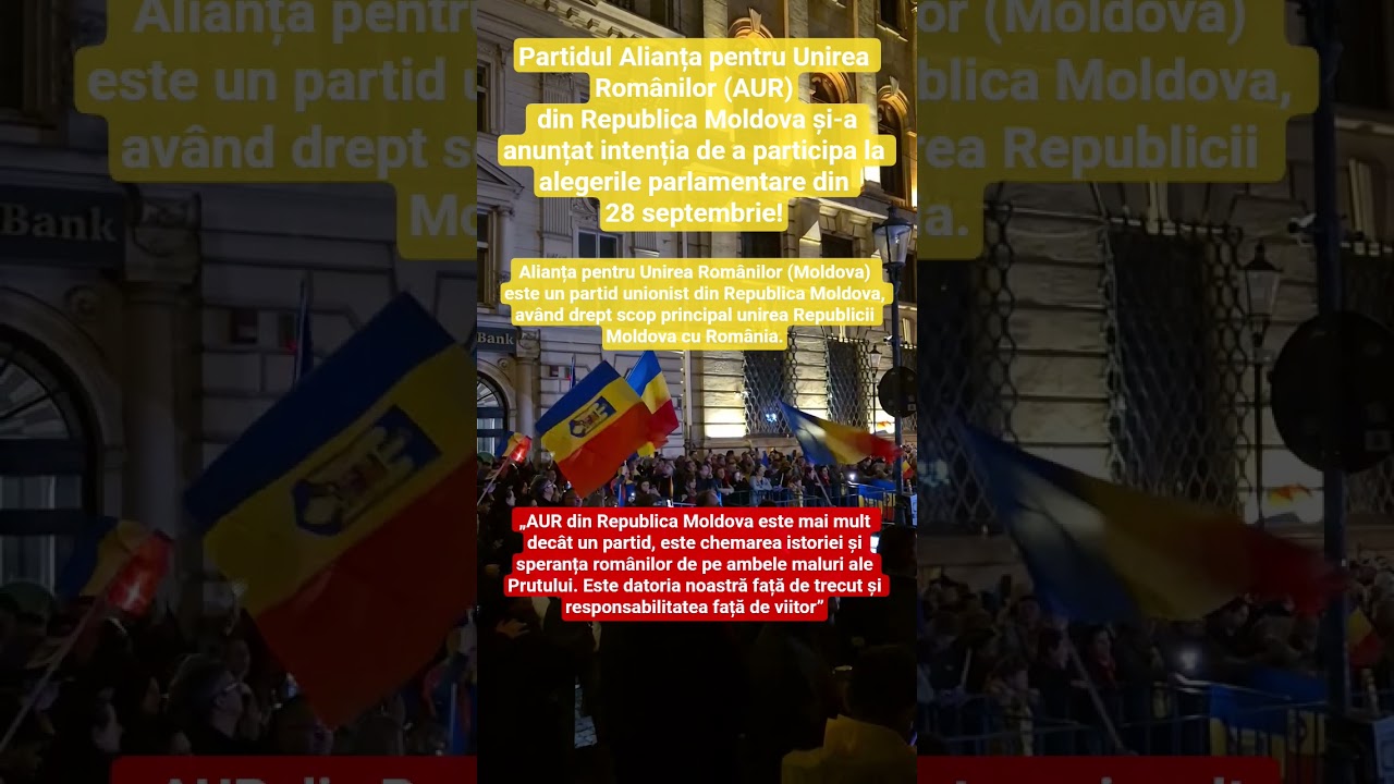 AUR din Republica Moldova și-a anunțat intenția de a participa la alegerile parlamentare!
