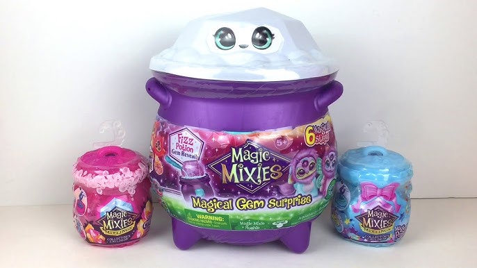 Magic Mixies Magical Gem Surprise Fire Magic Cauldron - Reveal a  Non-Electronic Mixie Plushie and Magic Ring with a pop up Reveal from The  Fizzing