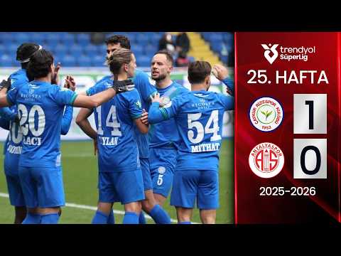 Çaykur Rizespor (1-0) Antalyaspor | MAÇ ÖZETİ | 25. Hafta - 2025/2026