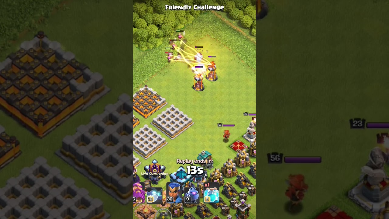 fire cracker vs infernos in (Clash of clans)😈