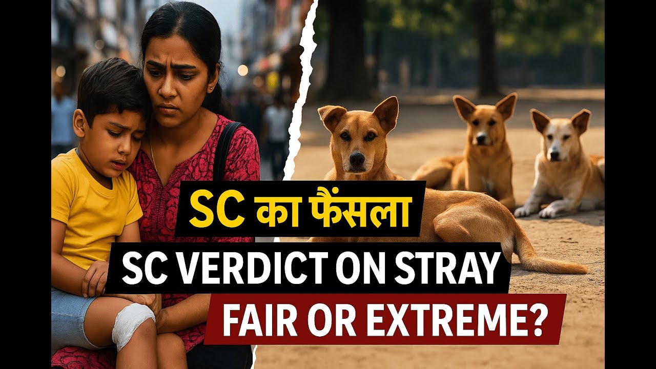 ⚖️ Supreme Court’s Big Verdict on Stray Dogs 🐕 | What It Means for Citizens & Animal Rights