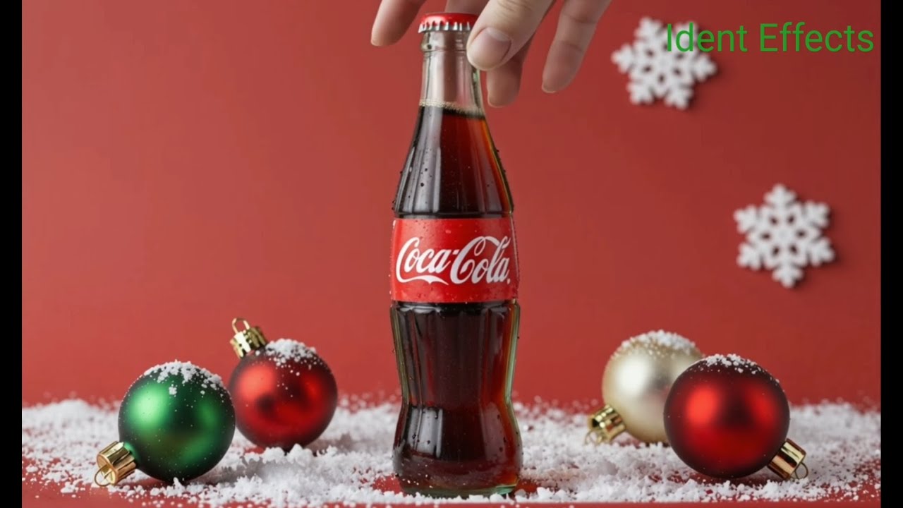 Coca Cola Merry Christmas Logo Ident Effects