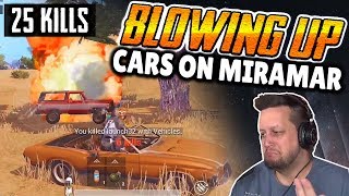 BLOWING UP ALL THE CARS ON MIRAMAR  25 KILL DUO vs SQUAD