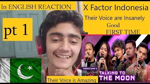 Daniel,Thomas,Roby,Maydea&Alvin - TALKING TO THE MOON(Bruno Mars)Indonesia 2021 | Pakistani Reaction