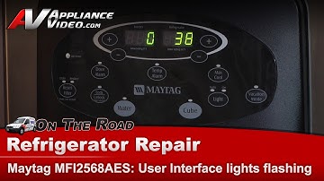 Maytag Refrigerator Repair - Control Panel Lights Flashing - High Voltage Board