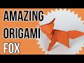 Diy how to make a cute paper fox   fox out of paper  origami animal baby fox  paper fox for kids